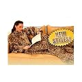 Matching Bedrooms Adult Lounge Wrap Medium Size Lounge Cuddle Blanket with Sleeves Leopard
