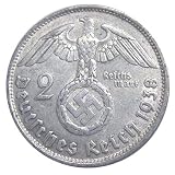 Nazi German Silver 2 Reichsmark 1936-1939