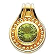 14K Yellow Gold Peridot Pendant