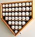 43 Baseball Display Case Cabinet Holder Wall Rack Home Plate Shaped w/ UV Protection- Lockable