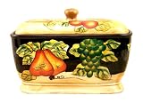 Toast Jar, bread box tuscany fruit Decor