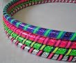 Weighted Hula Hoop for Exercise and Fitness - Glitter & Prismatic Tapes
