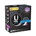 U by Kotex Curves Regular Panty Liners, Unscented, 40 Count