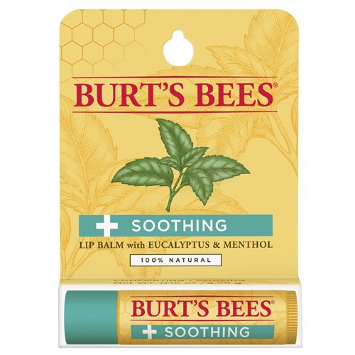 Soothing Lip Balm with Eucalyptus in Blister Box Burt's Bees 0.15 oz Lip Balm