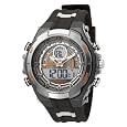 Armitron Men`s 204589ORGY Analog-Digital Multi-Function Gray and Black Sport Watch