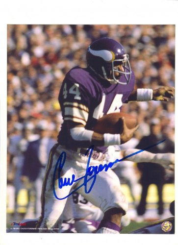 Chuck Foreman Autographed/Hand Signed Minnesota Vikings 8x10 Photo