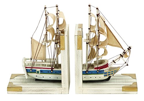 Deco 79 nautical coastal book ends as a white trade shi…