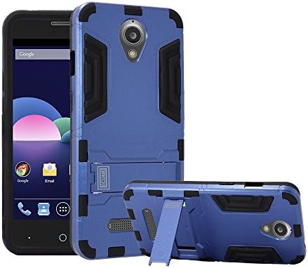 ZTE Obsidian Case, ECUME Ultra Slim Fit Rubberized Scratch Proof Skin Protective Cover Case with Stand for ZTE Obsidian Z820 - Blue (Package include a ECUME Stylus Pen)