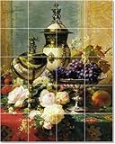 Jean Baptiste Robie Flowers Tile Mural Contemporary Interior Renovations. 18x24 in. (12) 6x6 tiles. Jean Baptiste Robie Flowers Tile Mural Contemporary Interior Renovations. 18x24 in. (12) 6x6 tiles.