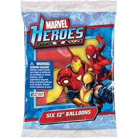  Marvel Super Heroes 12 inch Assorted Color Balloons