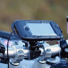 UltimateAddons Pro Bike Motorcycle Handlebar Mount Kit with Hard Tough Waterproof Case for Apple iPhone 4