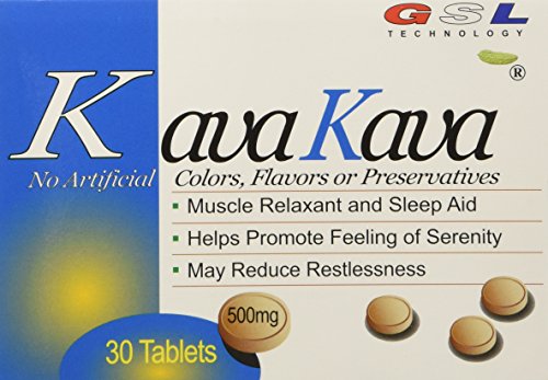 (2 Packs) Kava Kava Muscle Relaxant and Sleep Aid (30ct each) - NEW FORMULA 120mg Kava Kava Root + 50mg Kavalactones 30%