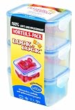 Lock & Lock HPL8070LT3 Vorteilspack Multifunktionsboxen rechteckig