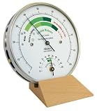 Produkt-Bild: Fischer 122.01HT Wohnklima-Hygrometer Edelstahlgeh&auml;use, 100mm