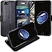 iPhone 7 Case, LK Luxury PU Leather Wallet Flip Protective Cases Cover with Card Slots (Black)