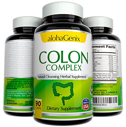 Colon Cleanse and Detox for Healthy Weight Loss & Increased Energy Levels ✮ Highest Quality Natural Cleansing Herbal Supplement ✮ Proudly Made in USA ✮ 100% Money Back Guarantee, 90 Capsules Colon Cleanse and Detox for Healthy Weight Loss & Increased Energy Levels ✮ Highest Quality Natural Cleansing Herbal Supplement ✮ Proudly Made in USA ✮ 100% Money Back Guarantee, 90 Capsules