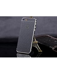 Wireless: iPhone 5 Sticker / iPhone 5s Sticker, iPhone Skin Decal Wrap Textured Durable Protection Black Carbon Fiber - Toeoe