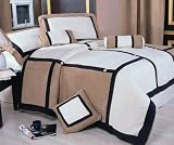 Review Nanshing  / Brand New Meriddia Micro Suede Patchwork Queen comforter 7PCS bed in a bag