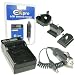 Ex-Pro� Panasonic VW-VBN130, VW-VBN260, VW-BC20, VW-BC20EB-K - LCD Indication Fast Charge Digital Camera Travel Charger for Panasonic Camcorder HDC-HS800, HDC-HS900, HDC-SD800, HDC-SD900, HDC-TM900