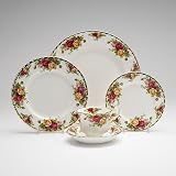 Royal Albert Old Country Roses 20-Piece Dinnerware Set, Service for 4