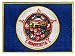 Minnesota State Flag Embroidered Patch Iron-On MN Emblem