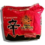 Nong Shim - Shim Ramyun Noodle Soup Gourmet Spicy Family Pack Net Wt. 1.32 lbs.