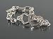 NEW AUTHENTIC COACH STERLING SILVER DOUBLE HEART BRACELET