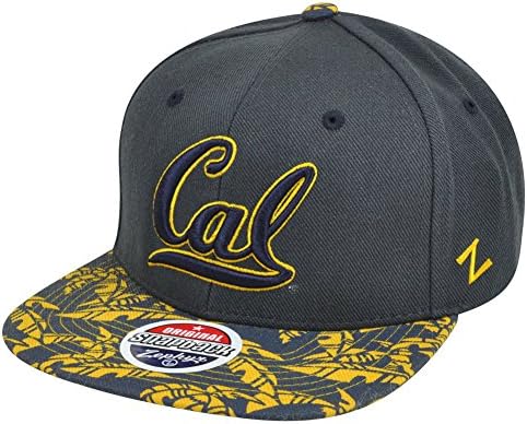 NCAA Zephyr Cal Berkeley Golden Bears Animal Style Flat Bill Snapback Hat Cap