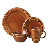 Pfaltzgraff Carmel Swirl 48-Piece Dinnerware Set, Service for 12