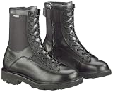 Men's Bates 8 DuraShocks Side-Zip Lace-To-Toe Boots Black