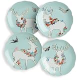 Rosanna Walk in the Woods Dessert Plates, Set of 4