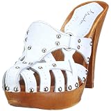 Mustang 3903-705-1, Damen Clogs & Pantoletten, Weiss (weiß 1), EU 39