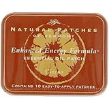Naturopatch Of Vermont Citrus All Natural Energy Blend Aromatherapy Body Patches, 10-Count  Tins