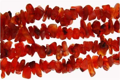 Click here to buy 36 inch Endless Chip Necklace (approx. 8mm) - Carnelian by TotlecTraders.com.