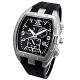 SANDOZ サンドス FERNANDO ALONSO フェルナンド・アロンソ MEN CHRONO フェルナンドアロンソ クロノグラフ メンズウォッチステンレスベルト タイヤ風ベルト ブラック 81257-45