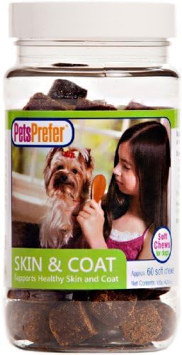 Vets Plus Probios D-Pets Prefer Soft Chews- Skin And Coat 60 Count by Vets Plus Inc