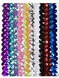 10 Sequin headbands for girl, baby, toddler in red, black, pink, purple, red, white plus more!!