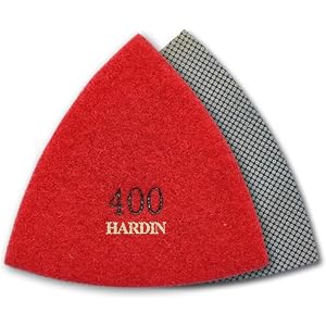 HARDIN MB1R 400 Grit Electroplated Diamond Oscillating Polishing and Sanding Pad