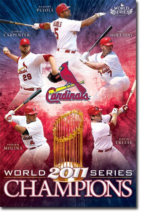 (22x34) St. Louis Cardinals 2011 World Series Champions Sports Poster Print