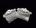 Pair Of Pearl and Crystals Flower Metal Hair combs Tiara for Weddings, Proms, quinceanera or pageants