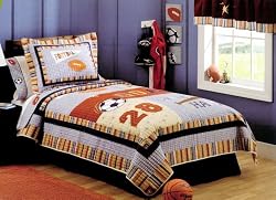 Bean Sprout Little Champ Twin Quilt and Sham