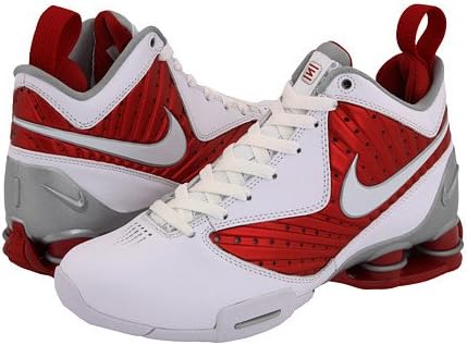 Nike Womens Basketball Shoes SHOX BB PRO White / Varsity Red / Silver SZ 8