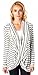 Popana Criss Cross Stripe Cardigan Top - Made in USA