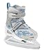 Bladerunner Girls Adjustable Phaser 4 Size Ice Skate (White/Light Blue, US 4 to 7)