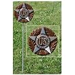 US Military Veteran Grave Marker - in Bronze Finished Aluminum