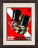 1936 Pitt vs. Duquesne 8.5x11 Framed Historic Football Print