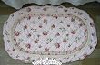 Shabby Chic Prettyrose Oval Qulited Bath Rug/Mat23"x35"