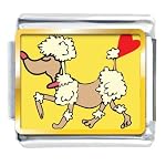 funny poodle charm