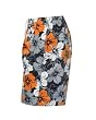Mens Swim Trunks with pockets. Black/Orange Floral Sizes M-XXL