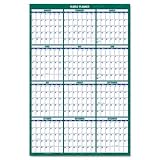 AT-A-GLANCE Vertical Erasable Wall Planner, Large Wall, Green, 2013 (PM310-28)